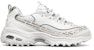 (W) Skechers D'Lites 1.0 Kasut Rendah Putih/Hitam 149232-WBK