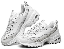 (W) Skechers D'Lites 1.0 Sepatu Sneaker Rendah Putih/Hitam 149232-WBK Lookbook (W) Skechers D'Lites 1.0 Sepatu Sneaker Rendah Putih/Hitam 149232-WBK