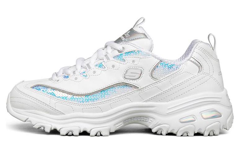 (W) Skechers D'LITES 1.0 'White Blue'