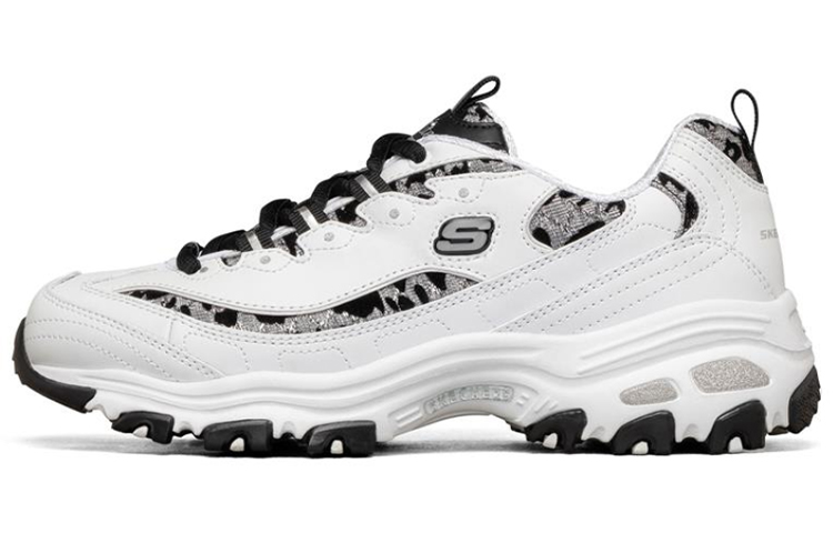 (W) Skechers D'Lites 1.0 Sneakers Silver/White