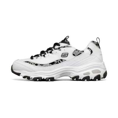 (W) Skechers D'Lites 1.0 Sneakers Silver/White