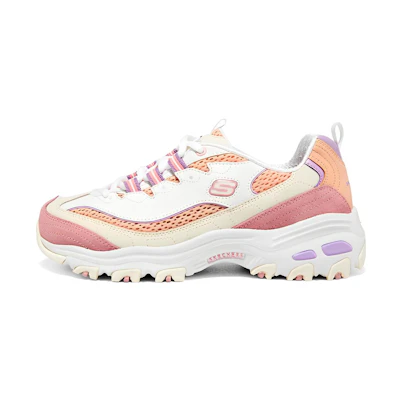 (W) Skechers D'LITES 1.0 'Cream Pink Coral'