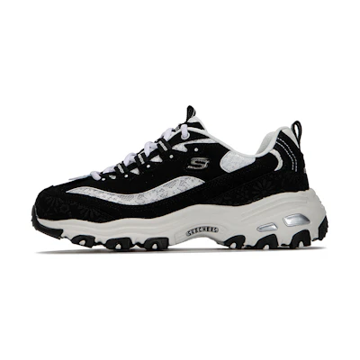 (W) Skechers DLites 1.0 'Black White'