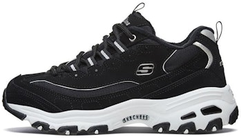 (Women) Skechers D Lites 1.0 Low-Top Running Shoes Black 66666125-BLK (Women) Skechers D Lites 1.0 Low-Top Running Shoes Black 66666125-BLK