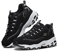 (W) Skechers D Lites 1.0 Sepatu Lari Hitam Low-Top 66666125-BLK Lookbook (W) Skechers D Lites 1.0 Sepatu Lari Hitam Low-Top 66666125-BLK