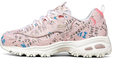 (Women) Skechers D'Lites 1.0 Low-Top Running Shoes Pink 149252-PKMT (Women) Skechers D'Lites 1.0 Low-Top Running Shoes Pink 149252-PKMT