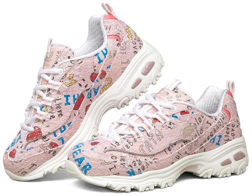 (W) Skechers D'Lites 1.0 Sepatu Lari Low-Top Pink 149252-PKMT Lookbook (W) Skechers D'Lites 1.0 Sepatu Lari Low-Top Pink 149252-PKMT