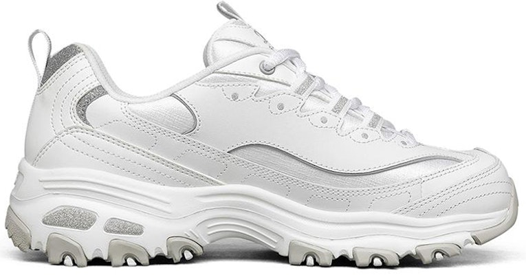 (Women) Skechers D'lites 1.0 Low Cut Running Shoes White 149239-WLV Order (Women) Skechers D'lites 1.0 Low Cut Running Shoes White 149239-WLV