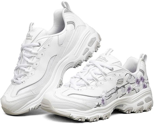 (Women) Skechers D'lites 1.0 Low Cut Running Shoes White 149239-WLV Lookbook (Women) Skechers D'lites 1.0 Low Cut Running Shoes White 149239-WLV