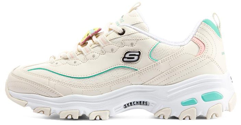 (Women) Skechers D'Lites 1.0 'White Teal' 896140-NTMT Buy (Women) Skechers D'Lites 1.0 'White Teal' 896140-NTMT