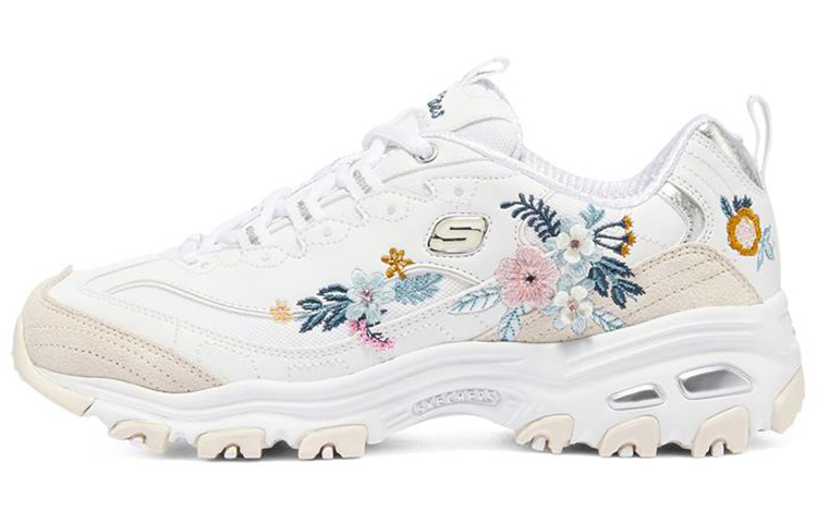 (Women) Skechers D'LITES 1.0 'White' 149910-WMLT