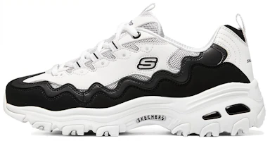 (Women) Skechers D'LITES 1.0 'White Black' 149792-WBK (Women) Skechers D'LITES 1.0 'White Black' 149792-WBK