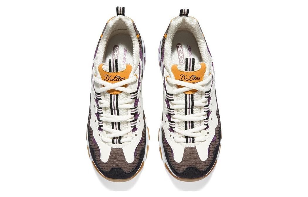 (W) Skechers D'lites 1.0 'White Black Brown' 圖 3