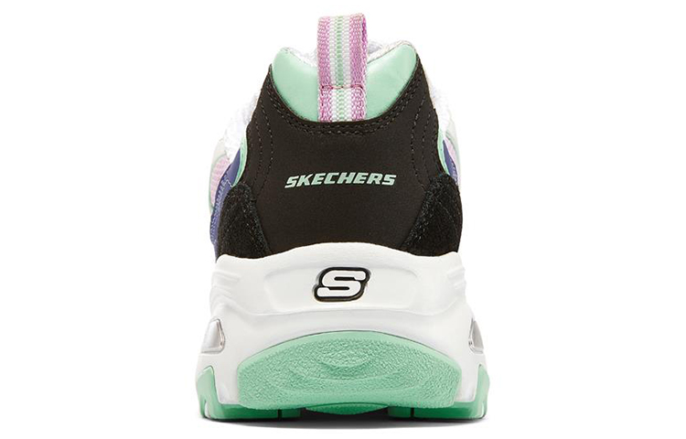 (W) Skechers D'Lites 1.0 Leisure Shoes White/Black/Purple 圖 4