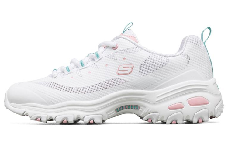 (W) Skechers D'Lites 1.0 Sneakers White/Blue/Pink