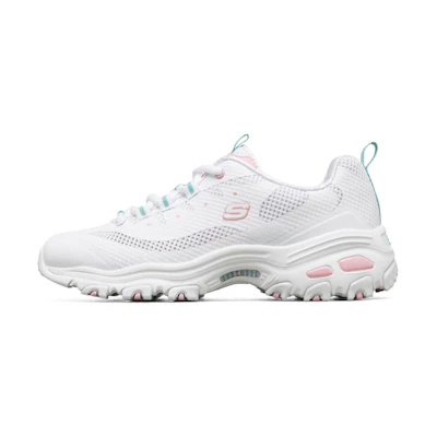 (W) Skechers D'Lites 1.0 Sneakers White/Blue/Pink