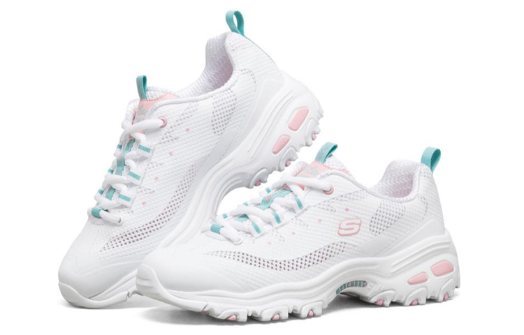 (W) Skechers D'Lites 1.0 Sneakers White/Blue/Pink 圖 3