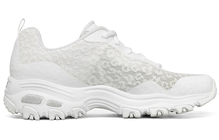 (W) Skechers D'Lites 1.0 Fashion Low Chunky Shoes White 圖 2