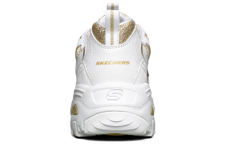 Shop (W) Skechers D'lites 1.0 Putih/Emas 13091-WHT