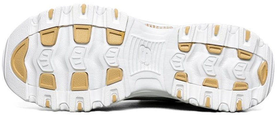 (W) Skechers D'lites 1.0 Putih/Emas 13091-WHT Purchase (W) Skechers D'lites 1.0 Putih/Emas 13091-WHT