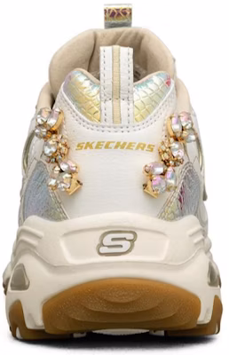 (Women) Skechers D'lites 1.0 White/Gold 149246-WHT Shop (Women) Skechers D'lites 1.0 White/Gold 149246-WHT