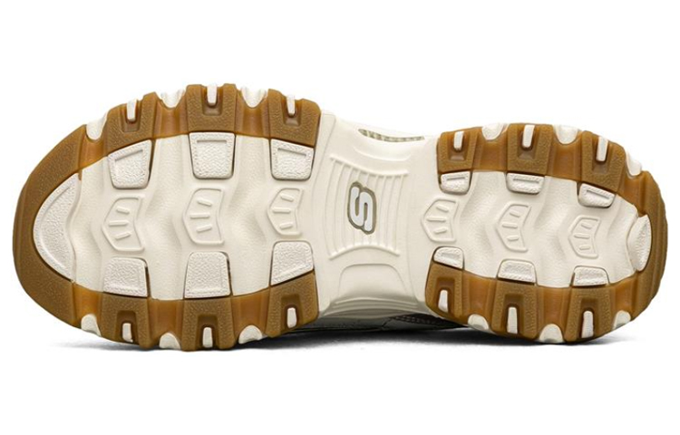 (W) Skechers D'lites 1.0 White/Gold 圖 5