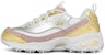 (W) Skechers D Lites 1.0 Kasut Larian Rendah Putih/Emas 149421-GLD