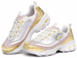 Lookbook Skechers D'Lites 1.0 低筒運動鞋 女款 白金色