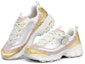 Lookbook (W) Skechers D Lites 1.0 Kasut Larian Rendah Putih/Emas 149421-GLD