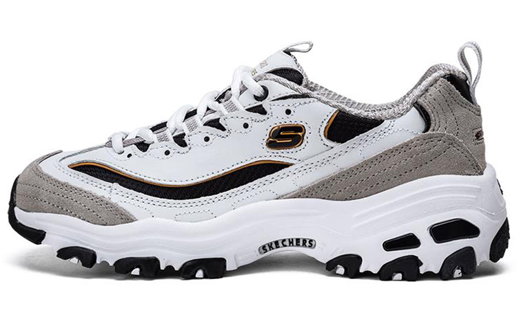 (W) Skechers D'Lites 1.0 'White Grey'