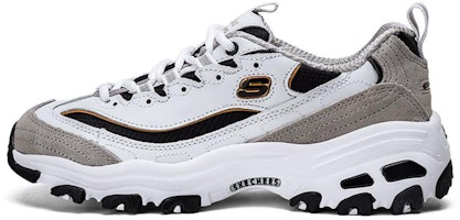 (Women) Skechers D'Lites 1.0 'White Grey' 99999746-WLGY (Women) Skechers D'Lites 1.0 'White Grey' 99999746-WLGY