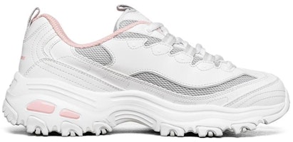 Skechers D‘LITES 1.0 復古休閒 低筒 老爹鞋 女款 白灰粉 Order Skechers D‘LITES 1.0 復古休閒 低筒 老爹鞋 女款 白灰粉