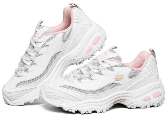 (Women) Skechers D'lites 1.0 White/Grey/Pink 66666214-WGYP Lookbook (Women) Skechers D'lites 1.0 White/Grey/Pink 66666214-WGYP