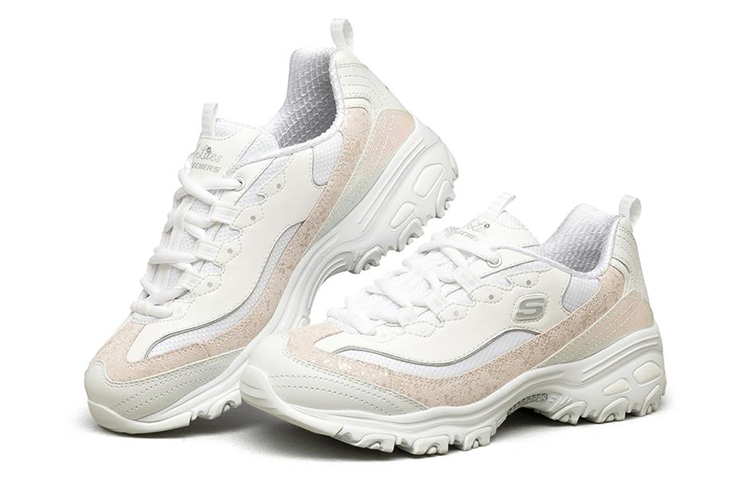 Lookbook Skechers D‘Lites 1.0 低筒復古休閒鞋 女款 白色