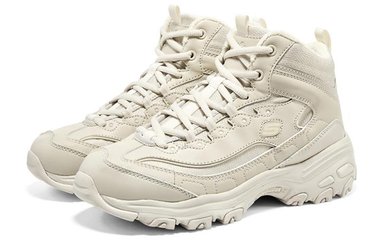 (W) Skechers DLites 1.0 Shoes 'Beige' 圖 3