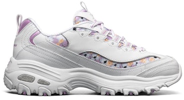 (W) スケッチャーズ D'Lites ダッドシューズ 白/紫 11981-WLV Order (W) スケッチャーズ D'Lites ダッドシューズ 白/紫 11981-WLV