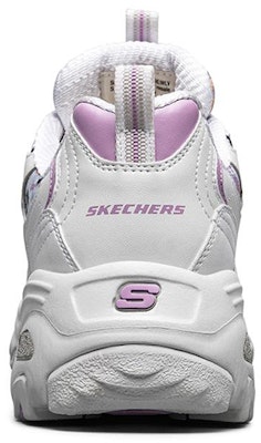 (Women) Skechers D'Lites 1.0 Low-Top Daddy Shoes White/Purple 11981-WLV Shop (Women) Skechers D'Lites 1.0 Low-Top Daddy Shoes White/Purple 11981-WLV