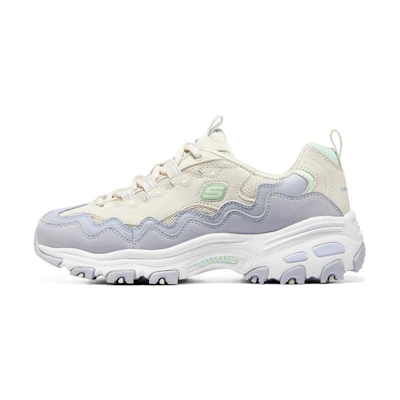 (W) Skechers D'LITES 1.0 'White Purple'