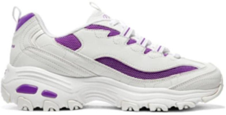 (W) Skechers D'LITES 1.0 'Putih Ungu' 896204-WPR Order (W) Skechers D'LITES 1.0 'Putih Ungu' 896204-WPR