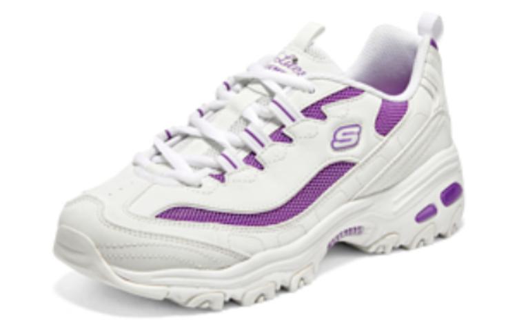 Lookbook (W) Skechers D'LITES 1.0 'Putih Ungu' 896204-WPR