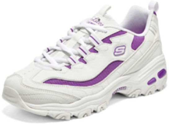 (W) Skechers D'LITES 1.0 'Putih Ungu' 896204-WPR Lookbook (W) Skechers D'LITES 1.0 'Putih Ungu' 896204-WPR