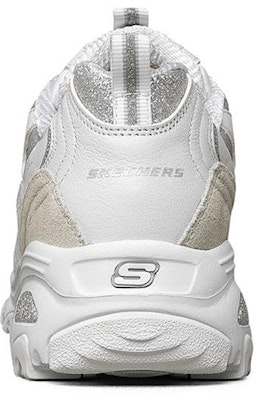 (W) Skechers D'Lites 1.0 Kasut Larian Low-Top Putih/Perak 13155-WSL Shop (W) Skechers D'Lites 1.0 Kasut Larian Low-Top Putih/Perak 13155-WSL