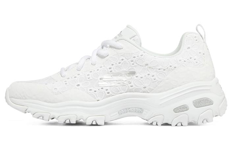 (W) Skechers DLites 1.0 'White Silver'