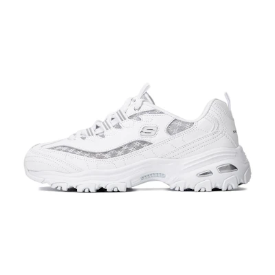 (W) Skechers D'LITES 1.0 'White Silver'