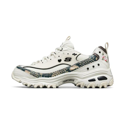 (W) Skechers D'Lites 1.0 White