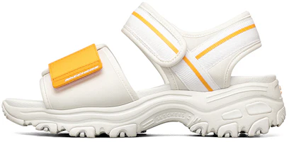 (Women) Skechers D'Lites 1.0 'White Yellow' 119239-WYL (Women) Skechers D'Lites 1.0 'White Yellow' 119239-WYL