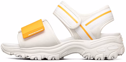 (Women) Skechers D'Lites 1.0 'White Yellow' 119239-WYL (Women) Skechers D'Lites 1.0 'White Yellow' 119239-WYL