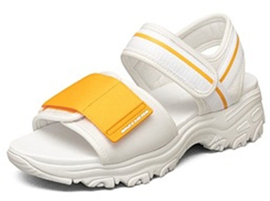 (W) Skechers D'Lites 1.0 'Putih Kuning' 119239-WYL Lookbook (W) Skechers D'Lites 1.0 'Putih Kuning' 119239-WYL