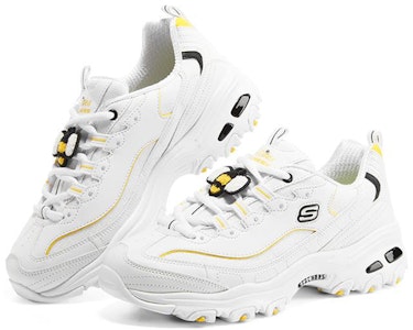 (W) Skechers D'Lites 1.0 'Putih Kuning' 896140-WYL Lookbook (W) Skechers D'Lites 1.0 'Putih Kuning' 896140-WYL