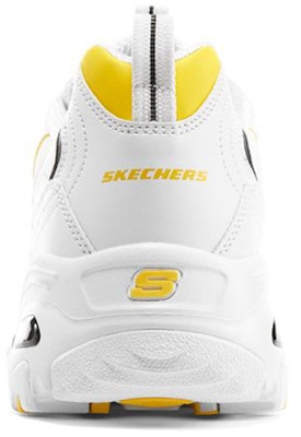 (Women) Skechers D'Lites 1.0 'White Yellow' 896140-WYL Shop (Women) Skechers D'Lites 1.0 'White Yellow' 896140-WYL
